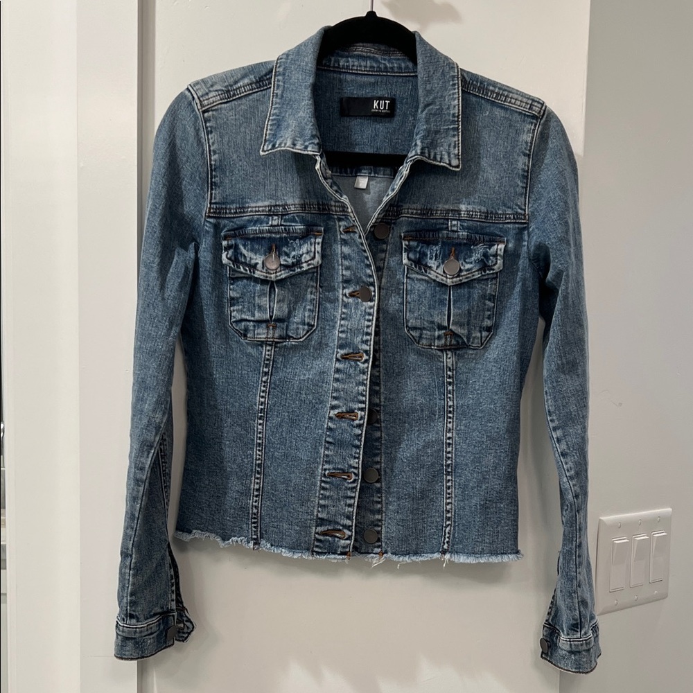 Kut from the Kloth Womens Light Blue Denim Jean Jacket